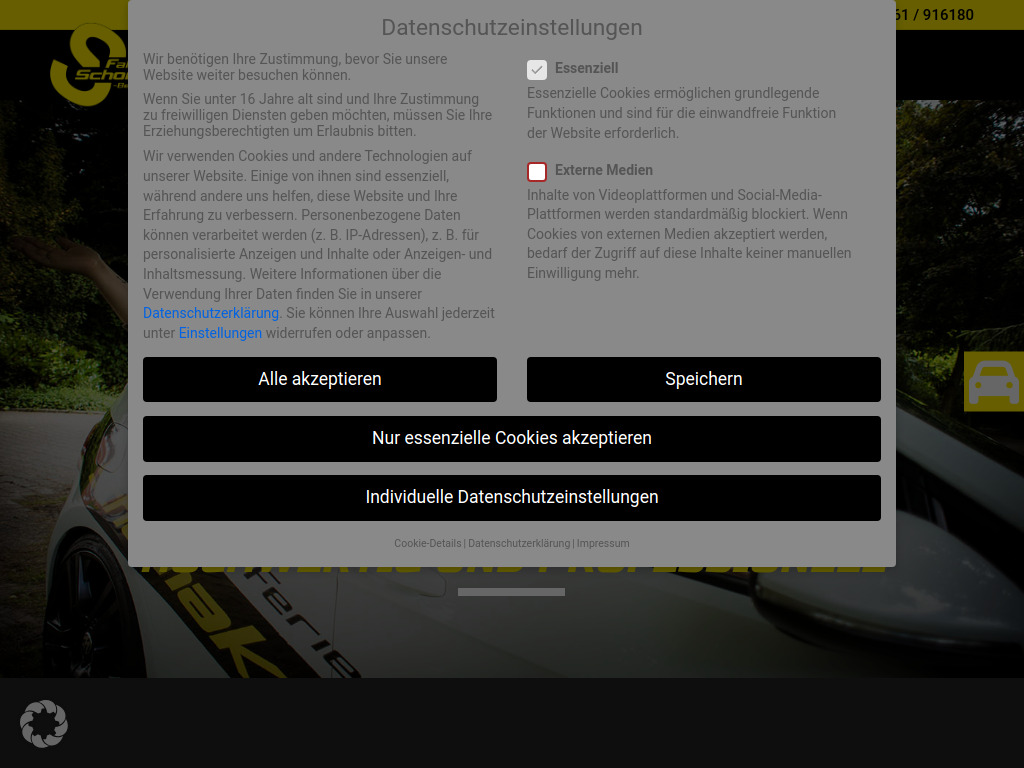 Website von Fahrschule Schomaker-Behrens GmbH in Papenburg