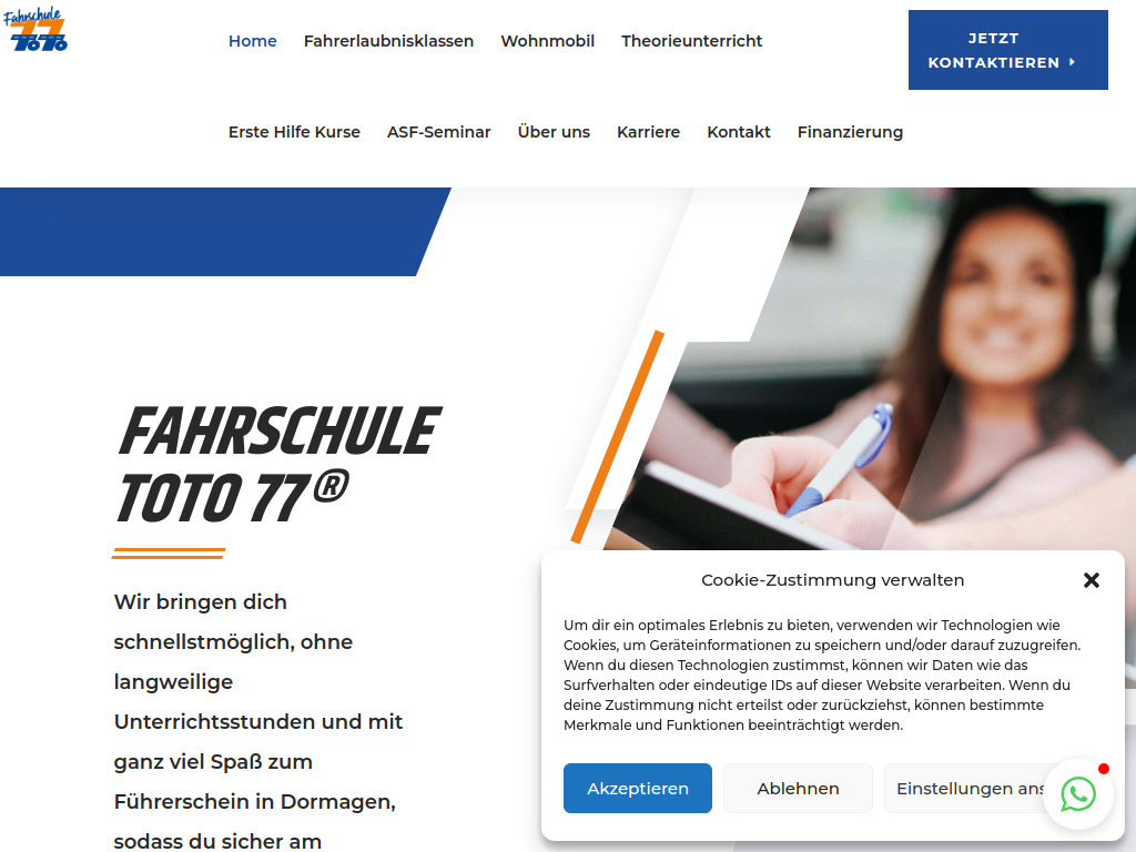 Website von ToTo 77 GmbH in Dormagen