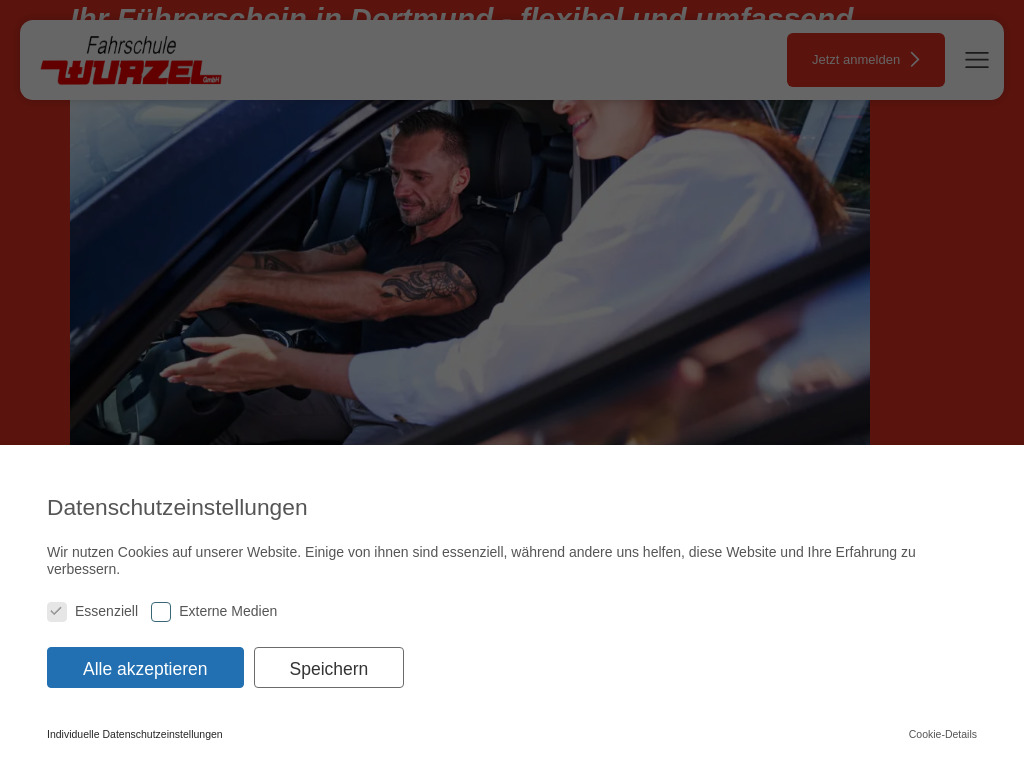 Website von Fahrschule WURZEL in Dortmund