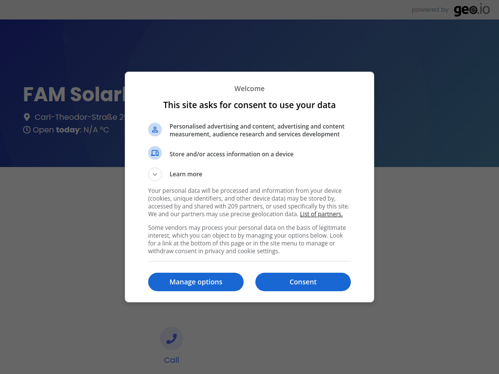 Website von FAM Solarbau GmbH in Frankenthal