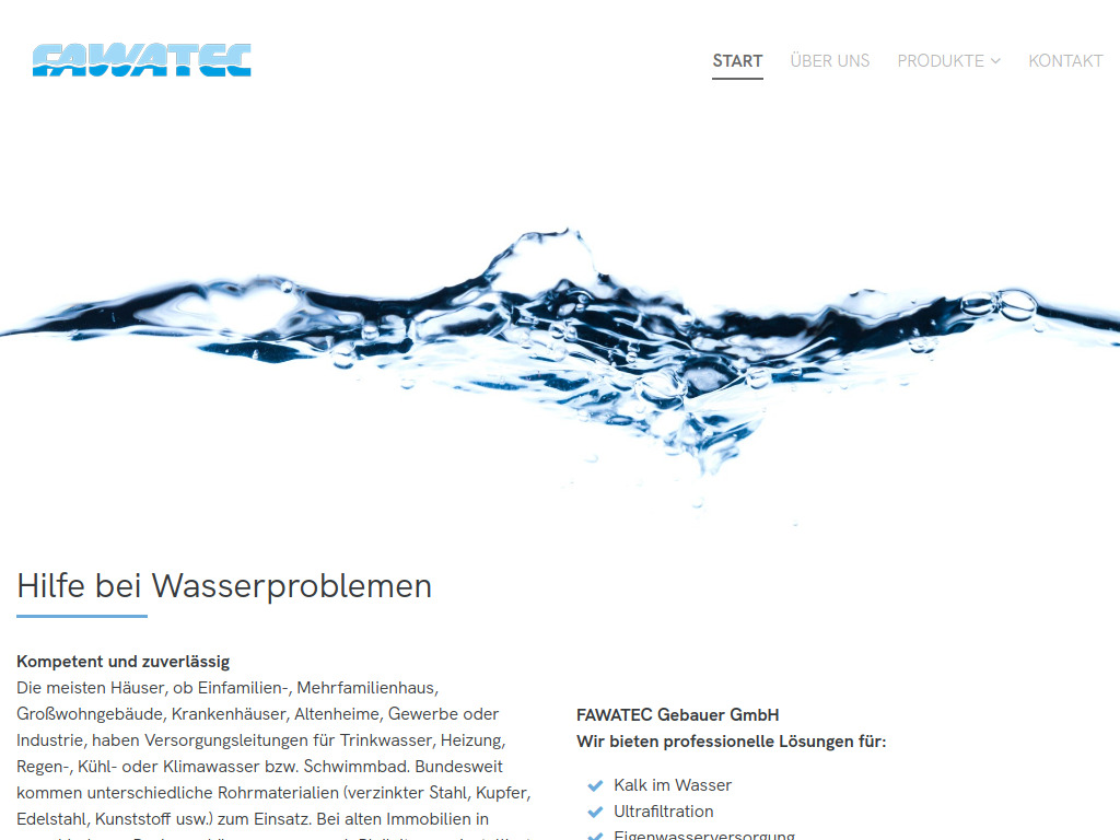 Website von FAWATEC Gebauer GmbH in Weinheim