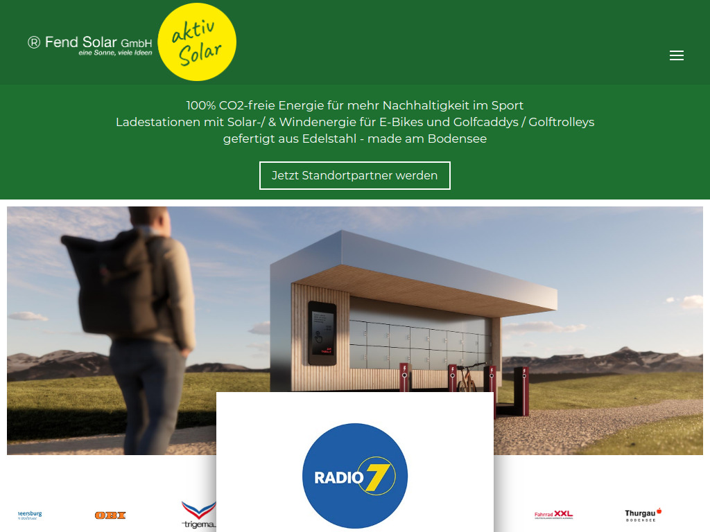 Website von Fend Solar GmbH in Laupheim