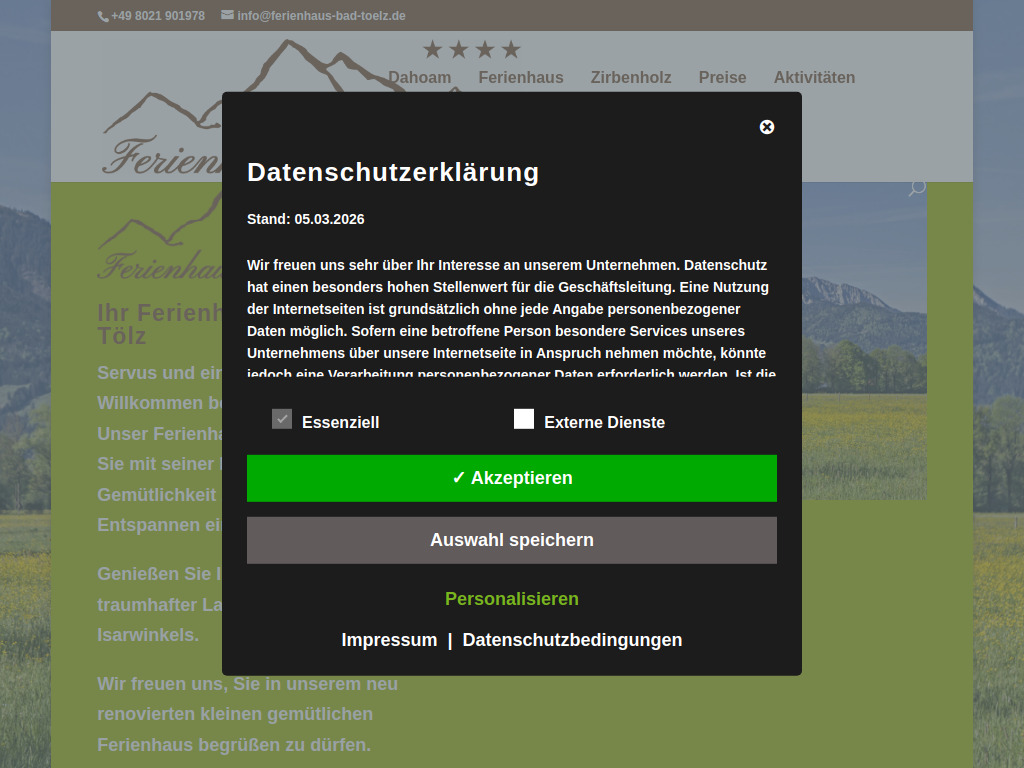 Website von Michael Bichler in Waakirchen