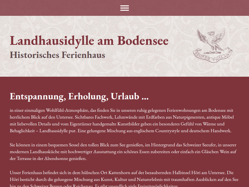 Website von Familie Botterell in Lahr