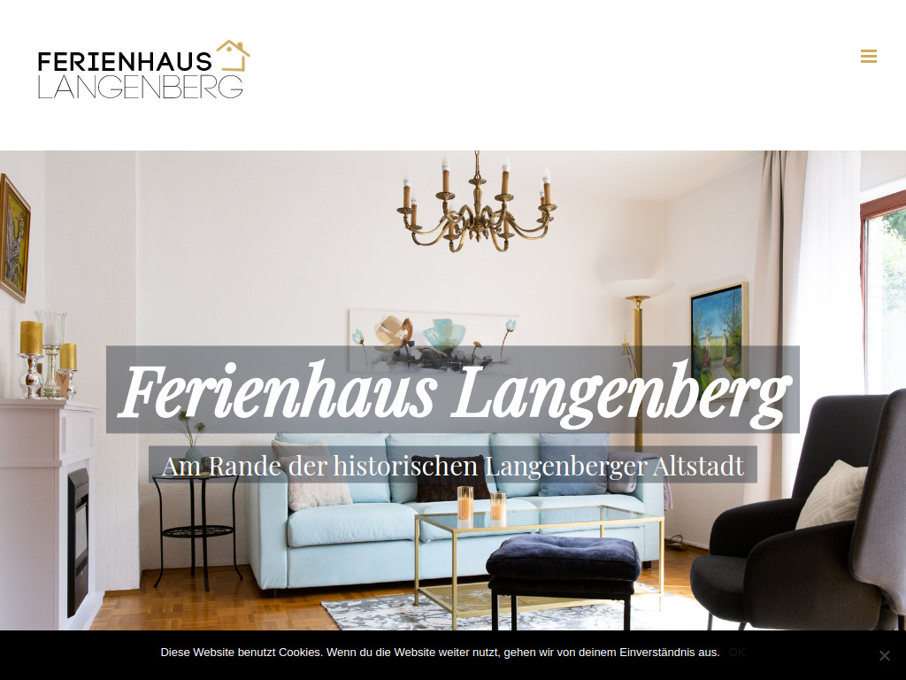 Website von Ferienhaus Langenberg in Velbert-Langenberg