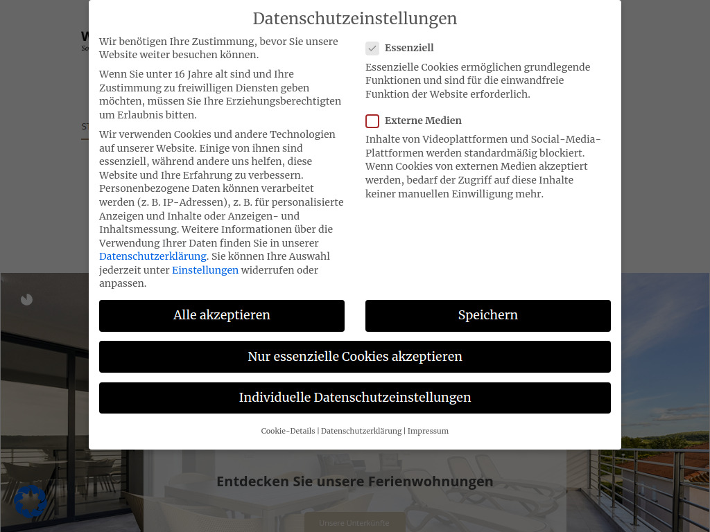 Website von Dalmatienferienhaus in Berlin