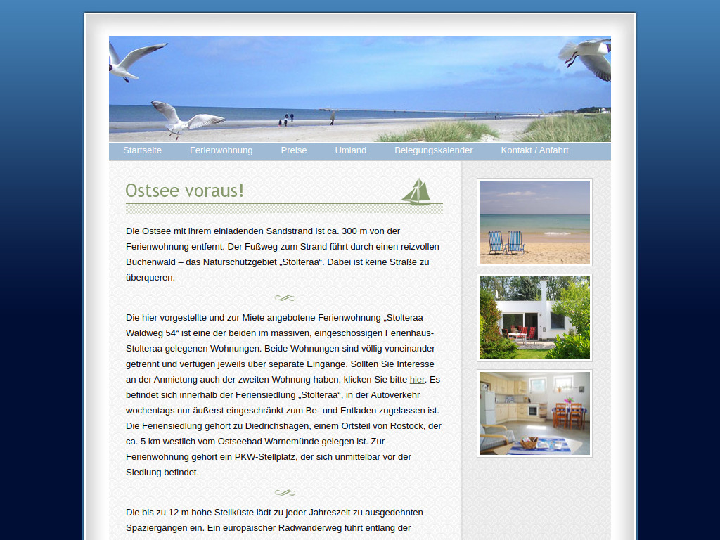 Website von Dr. Thorsten Jentsch in Rostock-Diedrichshagen