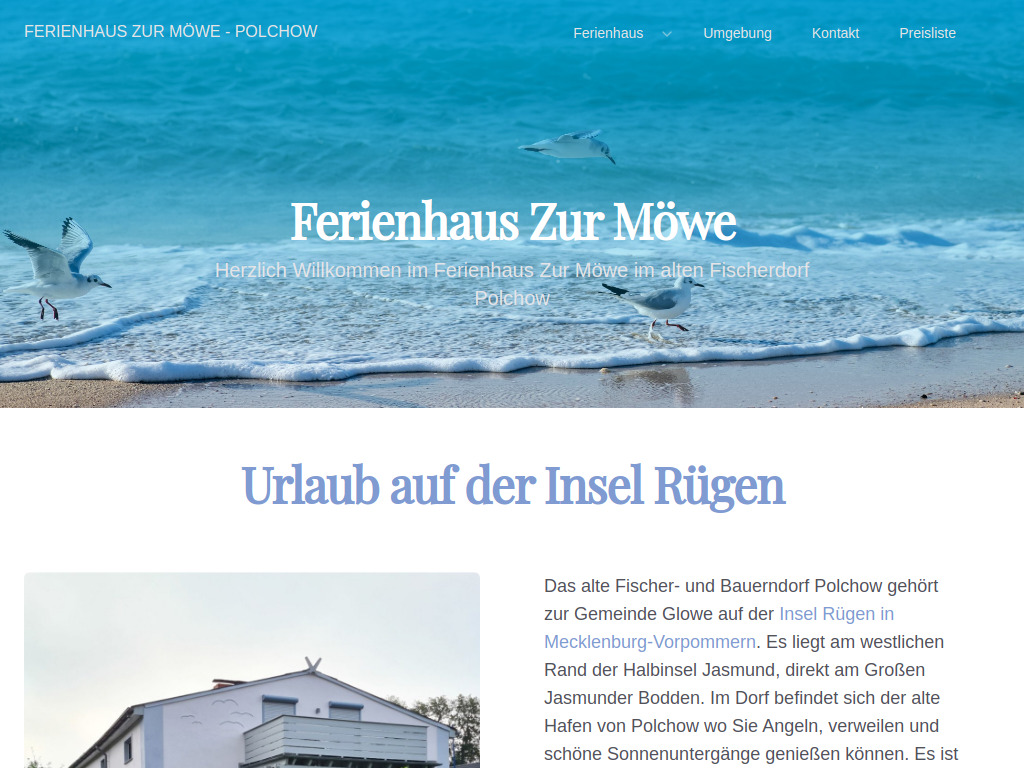 Website von Eike Kinzel Vermietung & Verpachtung in Polchow