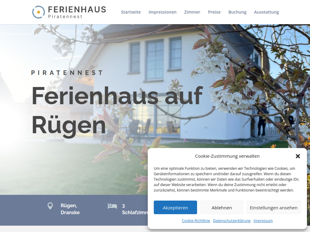 Website von Rügen Borchert und Habighorst GbR in Dranske-Lancken