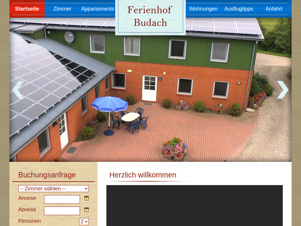 Website von Ferienhof Budach in Handewitt