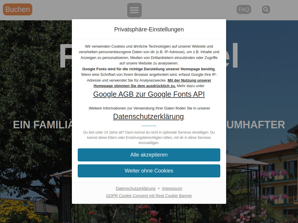 Website von Ferienhotel Herzog in Neumarkt am Wallersee