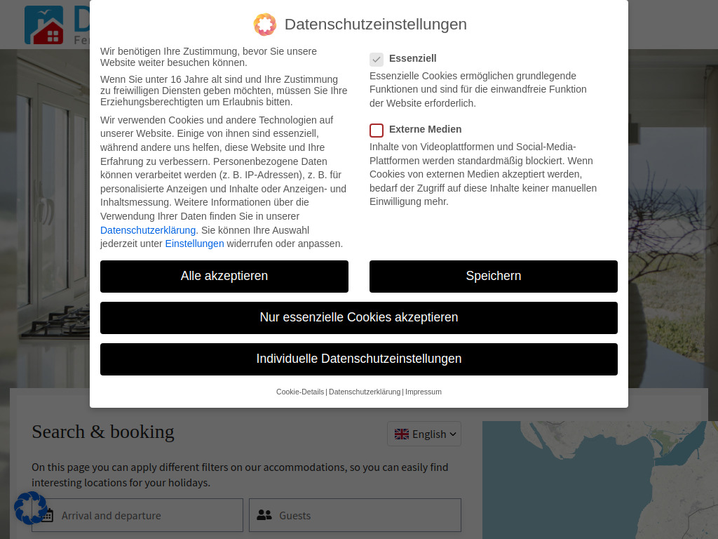 Website von Dronia Ferienvermietung GmbH in Sierksdorf