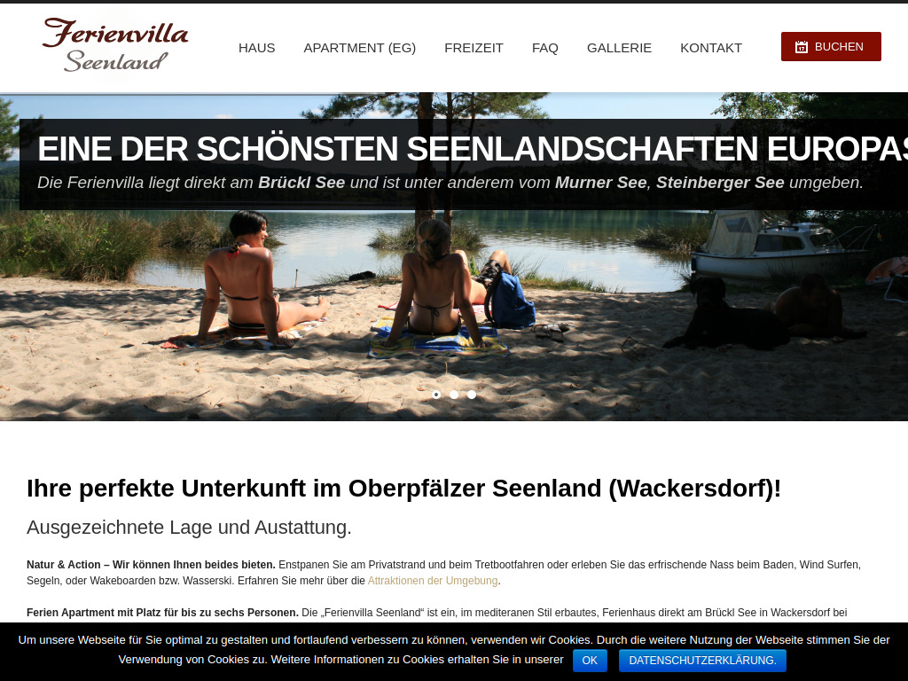 Website von Ferienvilla