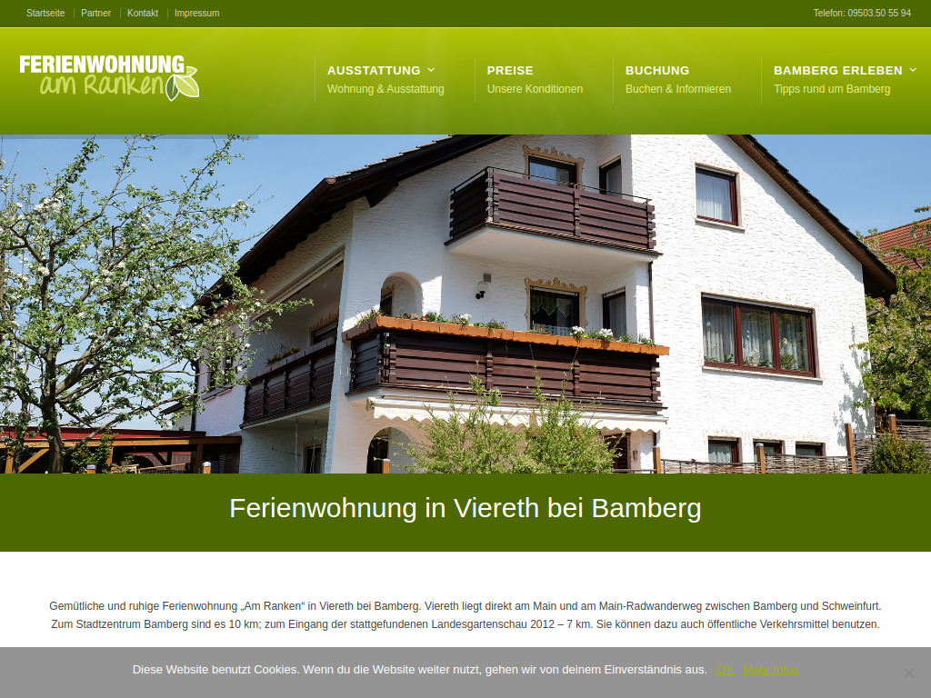 Website von Haus Bräutigam in Viereth