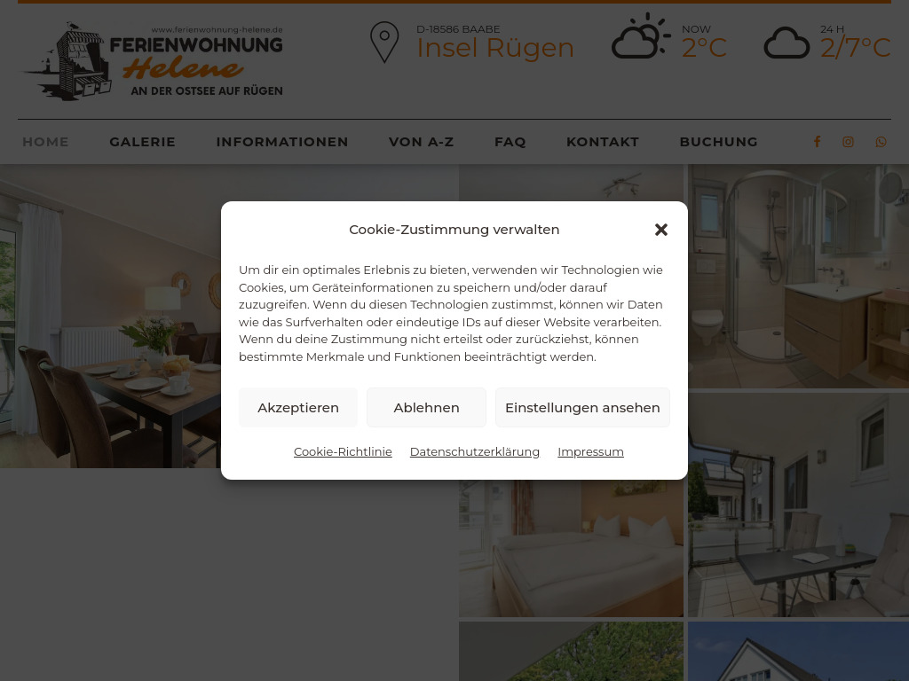 Website von André Wilk in Ostseebad Baabe