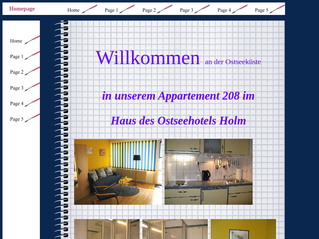 Website von Homepage