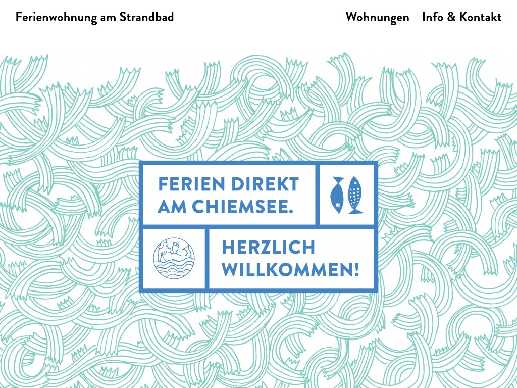 Website von Ferienwohnung am Strandbad in Chieming