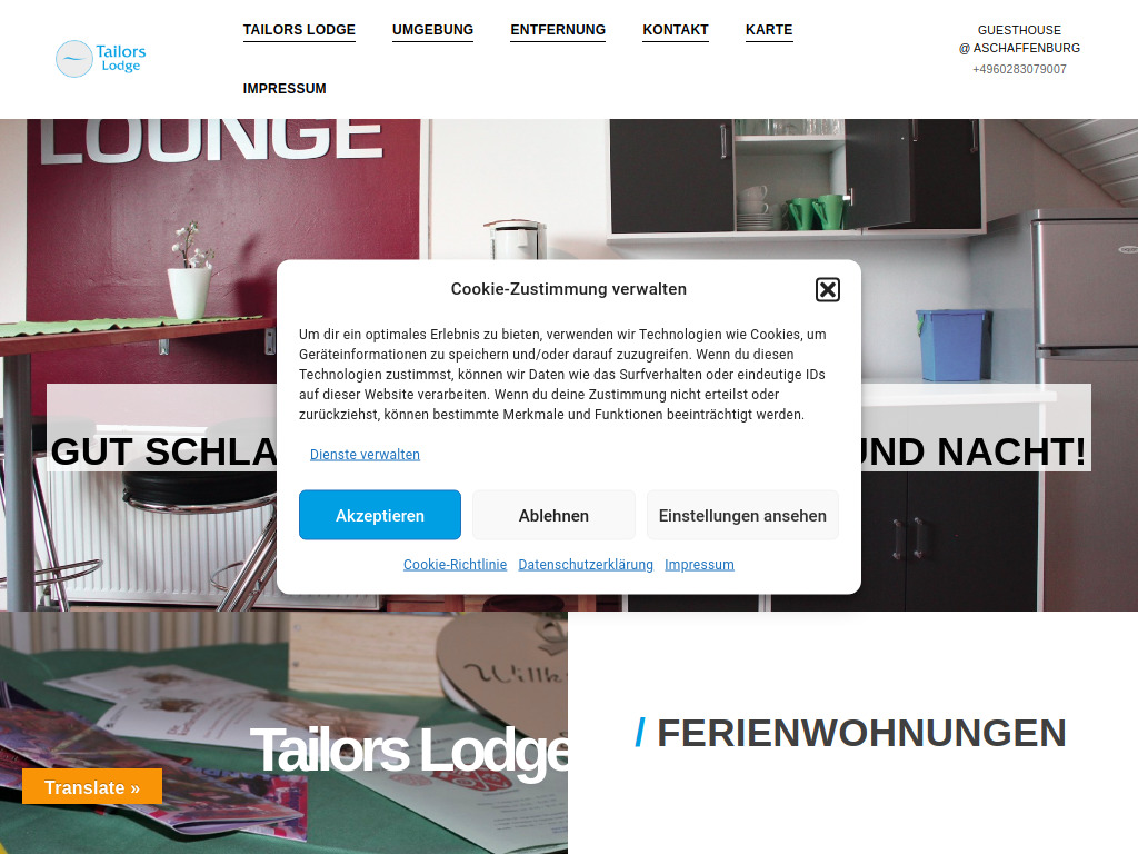 Website von Comodos GmbH in Sulzbach am Main