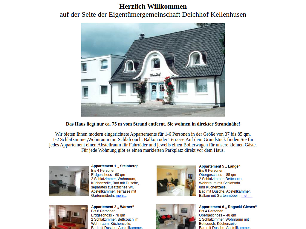 Website von Ostsee Urlaub Kellenhusen