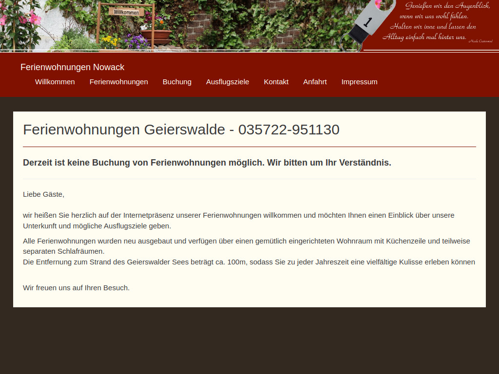 Website von Bärbel + Klaus Nowack in Elsterheide OT Tätzschwitz