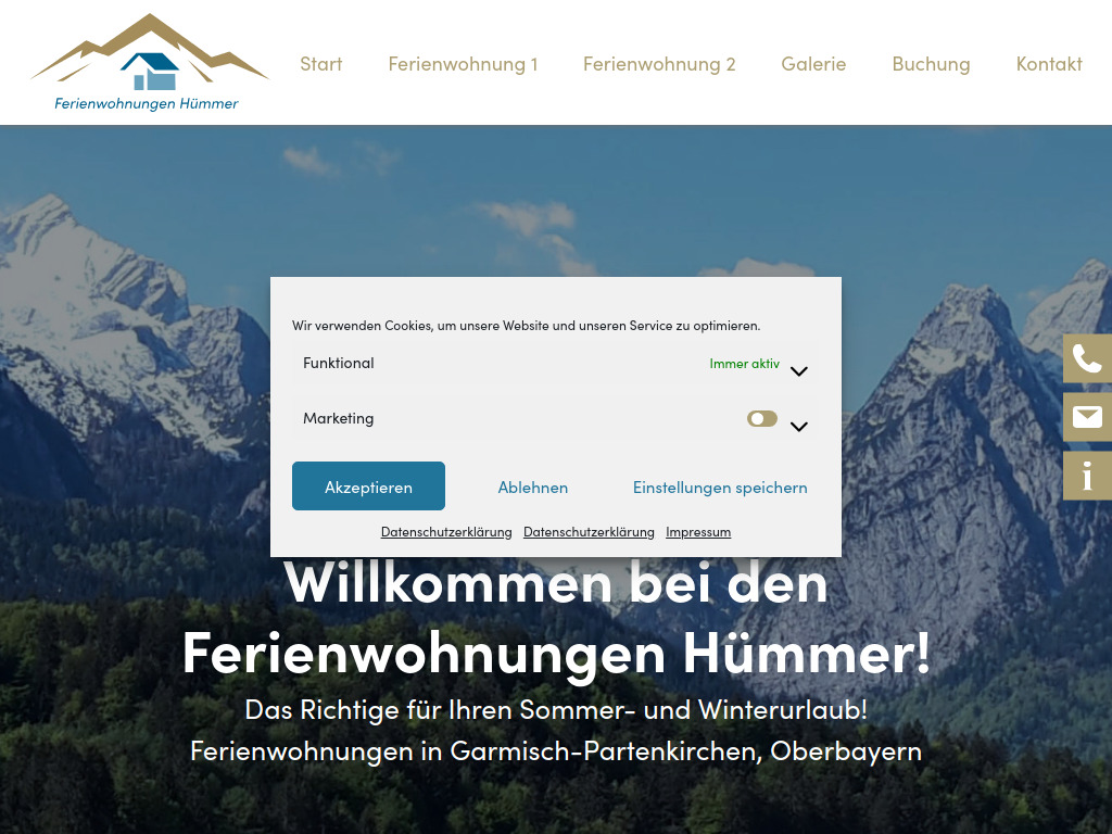 Website von Sabine Hümmer in Garmisch-Partenkirchen