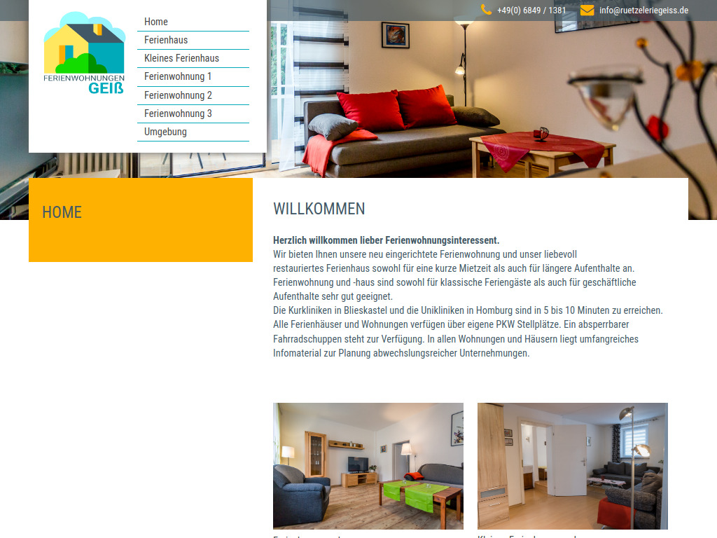 Website von Cornell Geiß in Kirkel