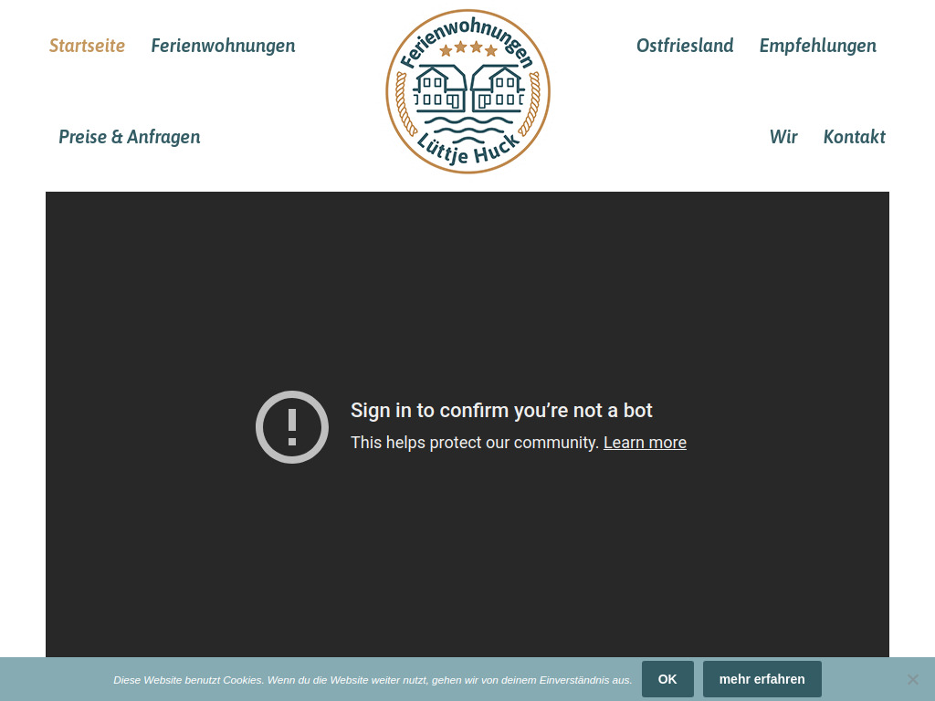 Website von NORTH BOUND GmbH & Co. KG in Aurich