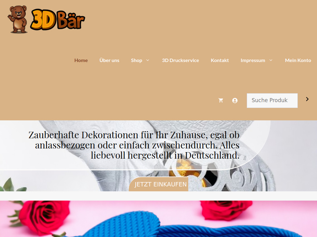 Website von 3D Bär - SW-Comnizept GmbH & Co. KG in Beckum