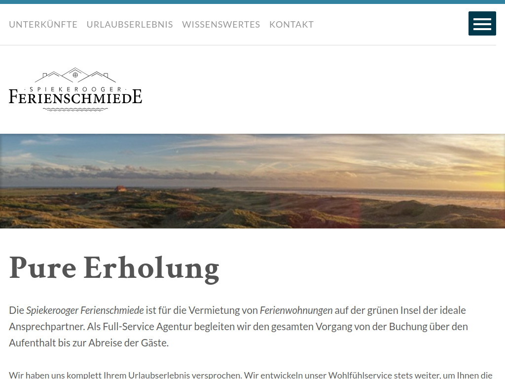 Website von CGJ Betriebs GmbH & Co. KG in Spiekeroog