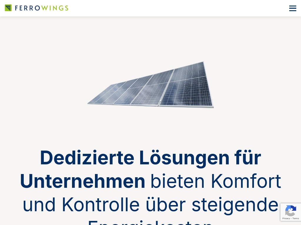 Website von Ferrowings GmbH in Wildau