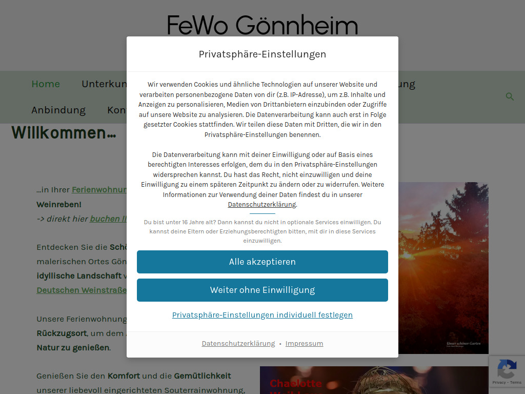 Website von Familie Herzberger in Gönnheim