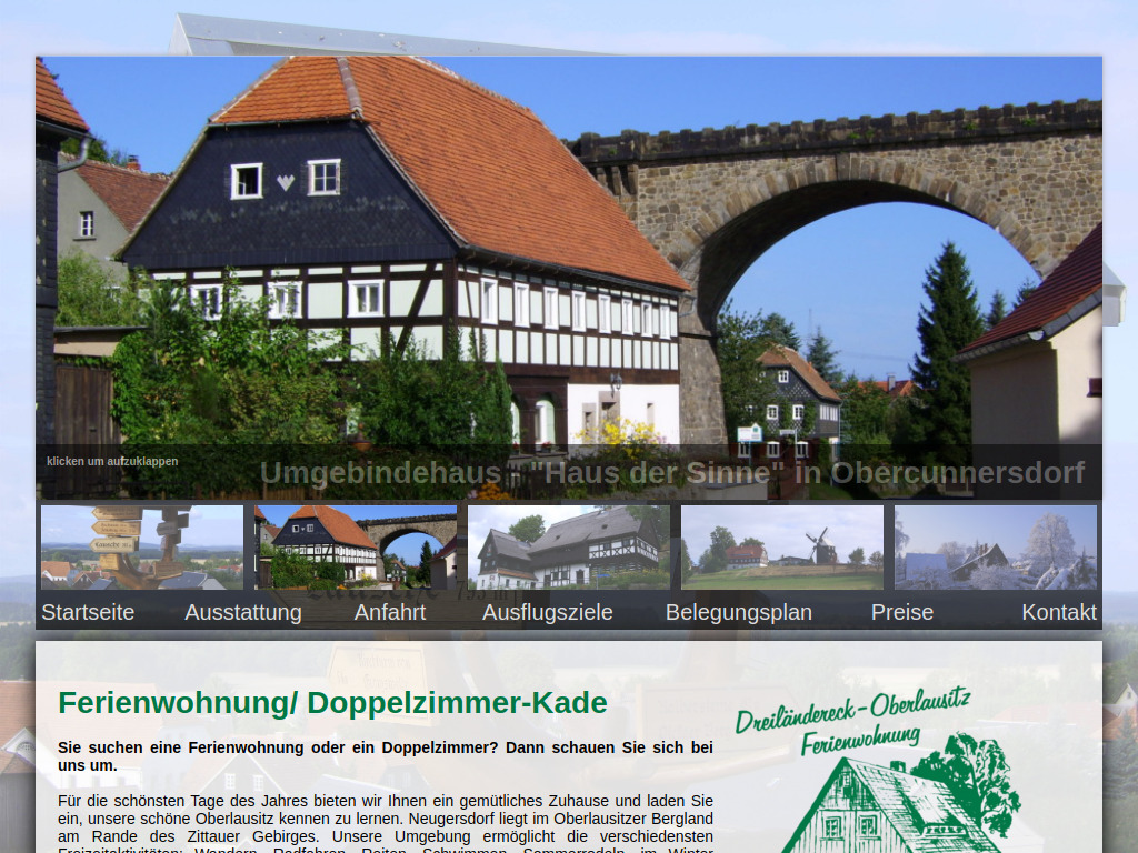 Website von FEWO-Kade in Ebersbach-Neugersdorf