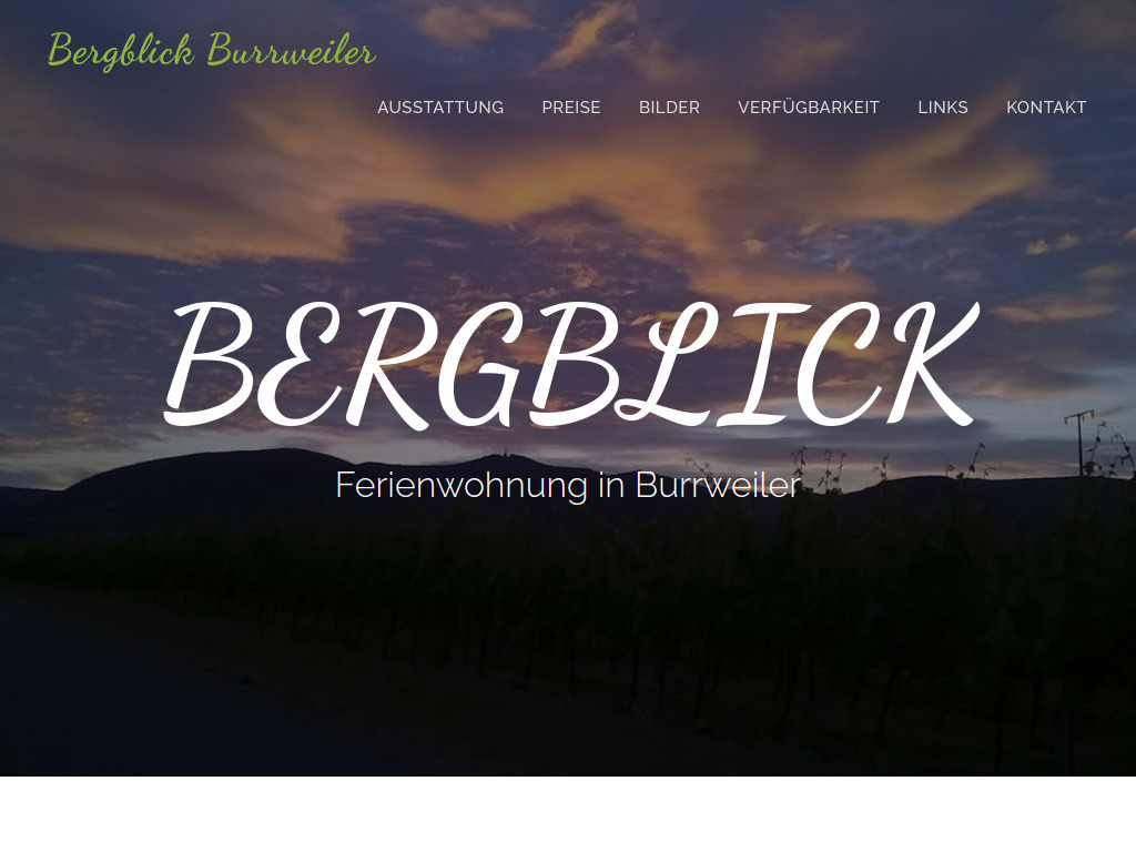 Website von Bergblick in Maikammer