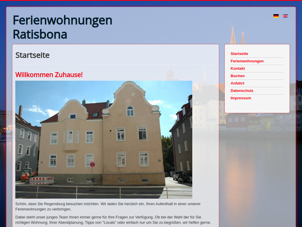 Website von Butler's Home GmbH in Regensburg