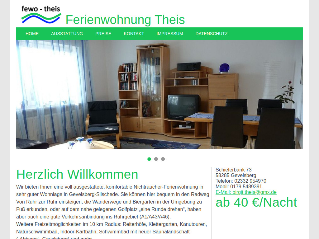 Website von Birgit Theis in Gevelsberg