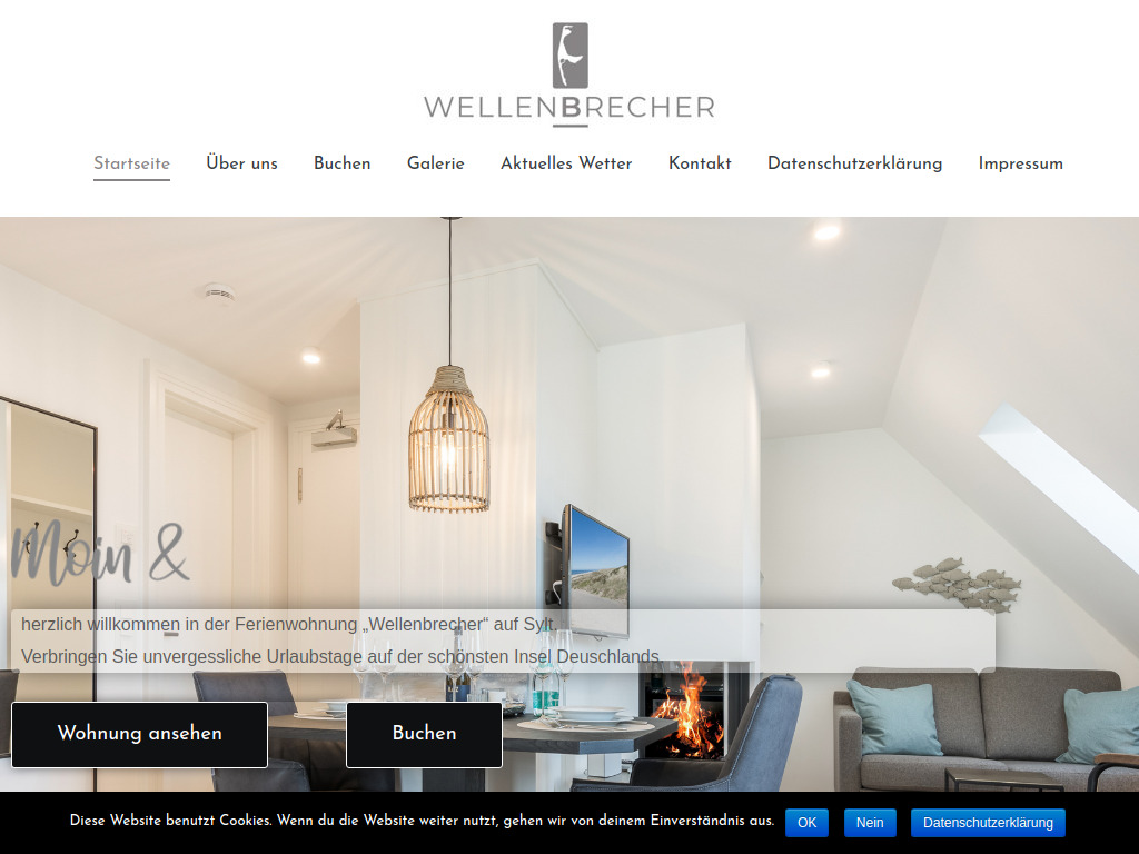 Website von FeWo Wellenbrecher in Lünen