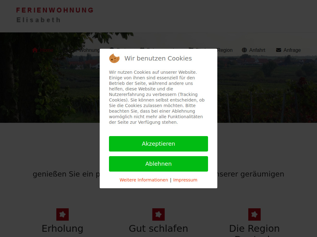 Website von Familie Wiegand in Erpolzheim