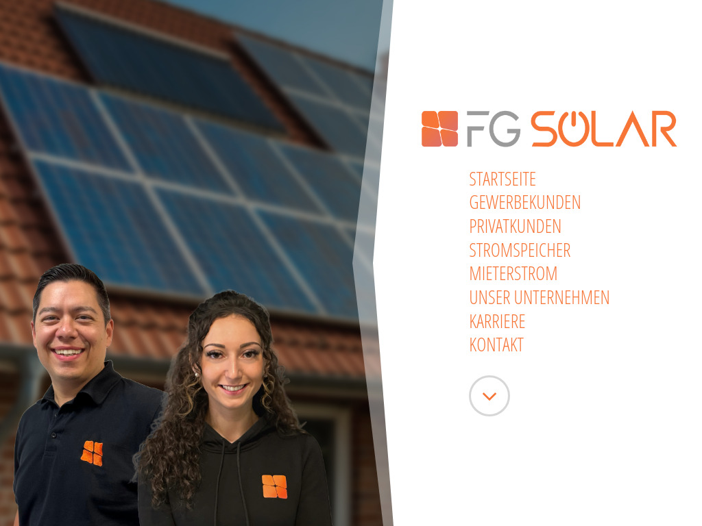 Website von FG Solar GmbH in Mörfelden-Walldorf