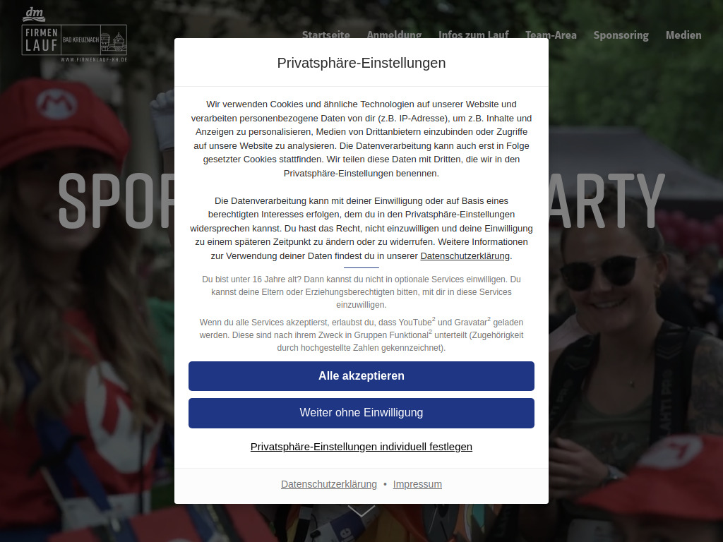 Website von n plus sport GmbH in Saarbrücken