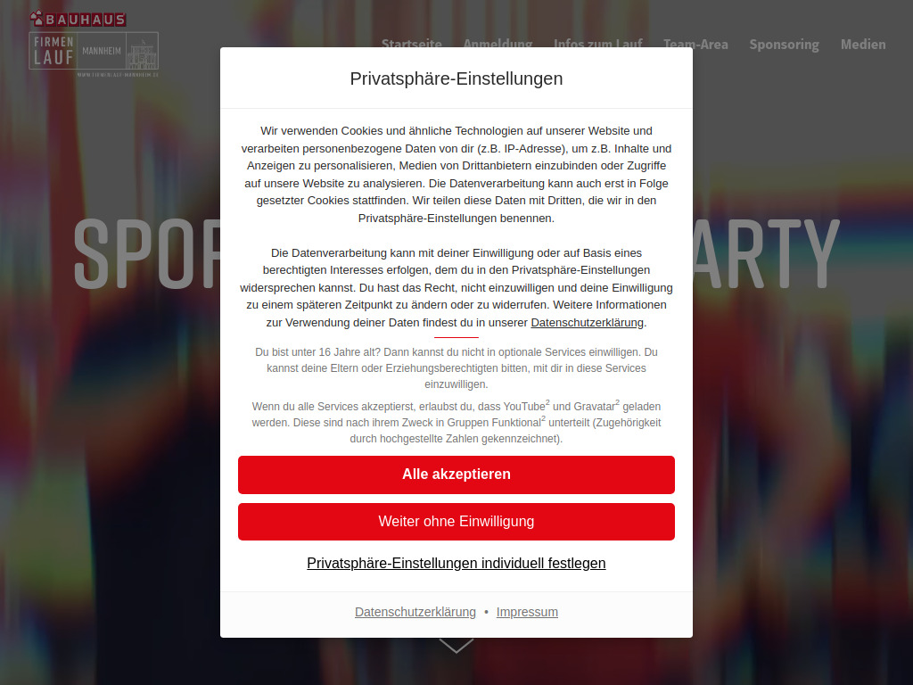 Website von n plus sport GmbH in Saarbrücken