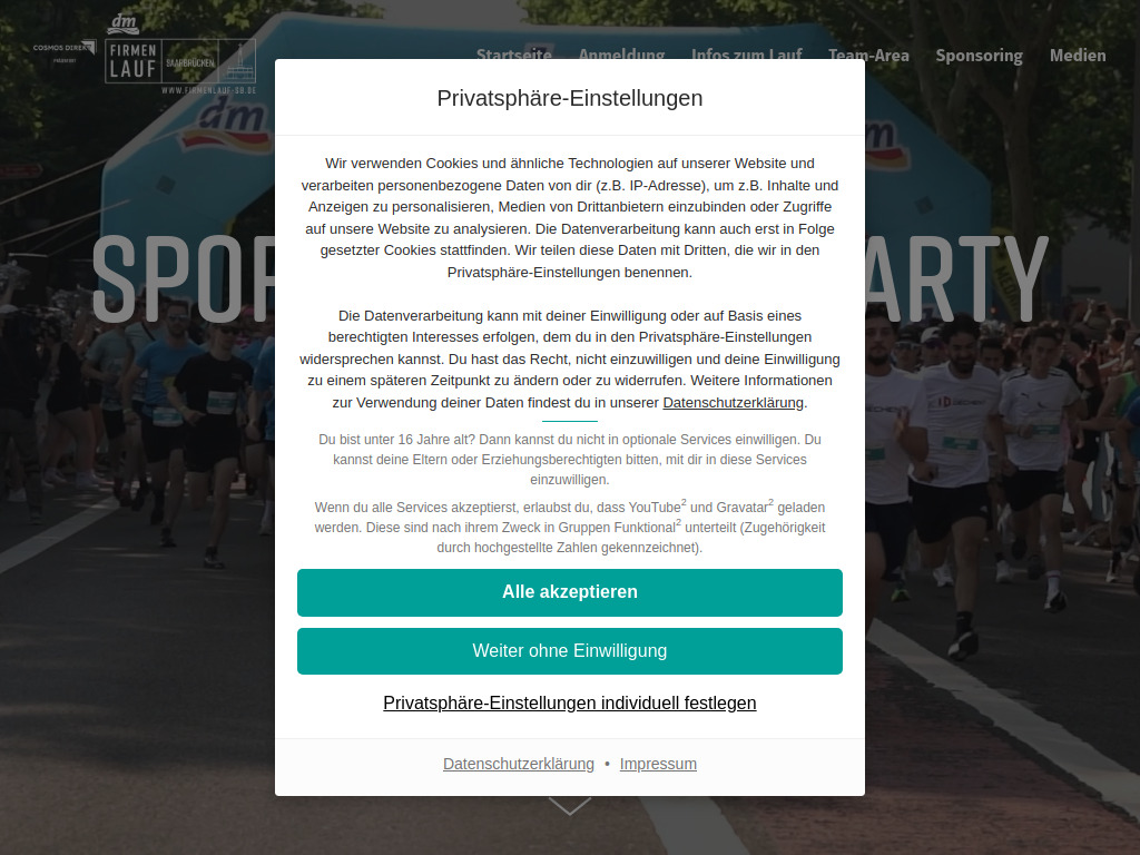 Website von n plus sport GmbH in Saarbrücken
