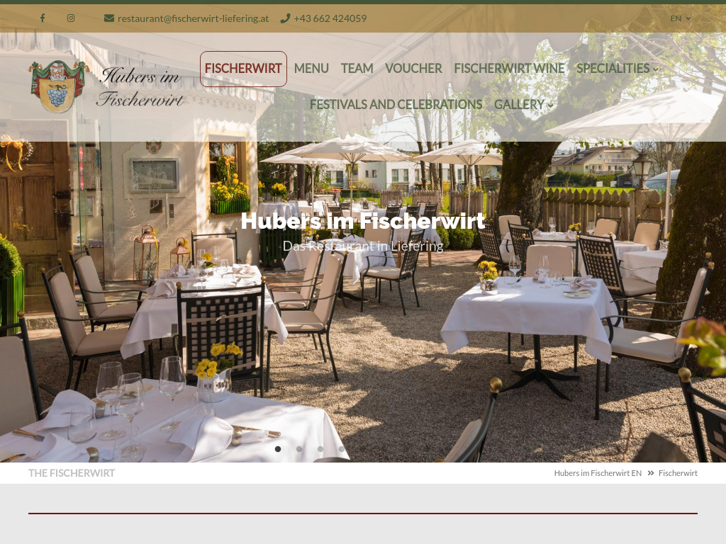 Website von Andrea & Harald Huber OG in Salzburg