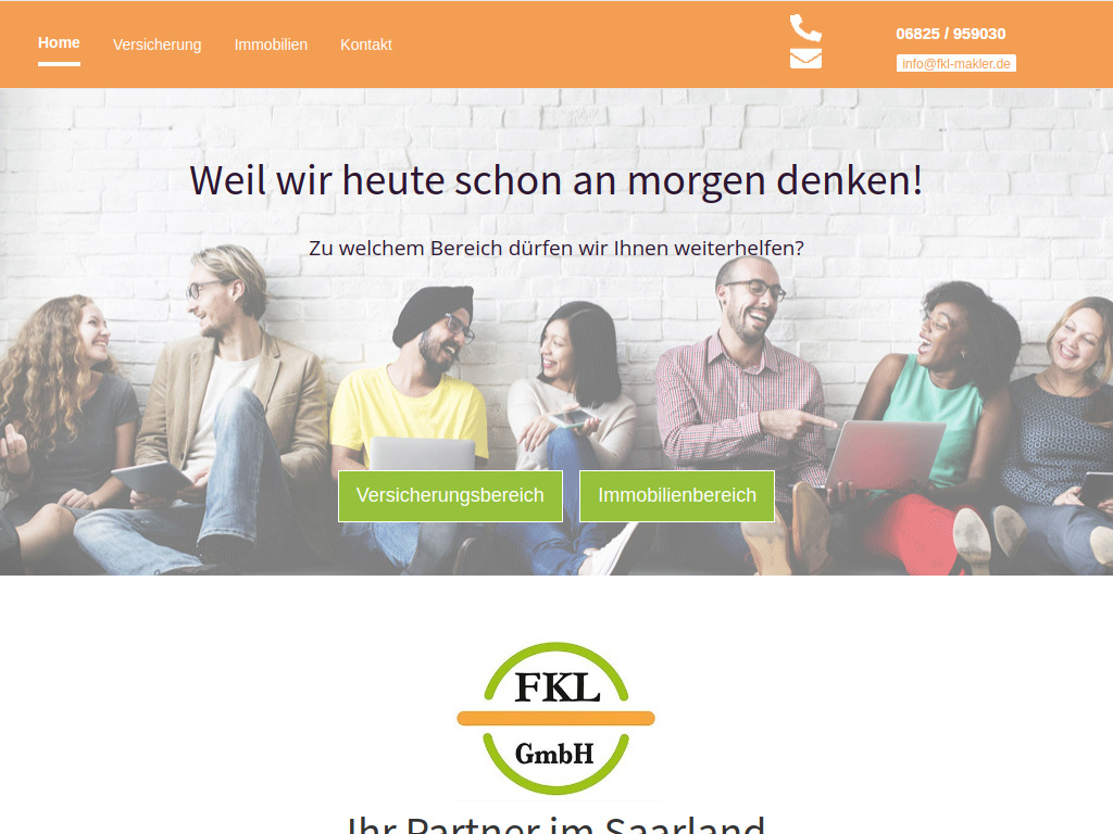 Website von FKL GmbH in Illingen