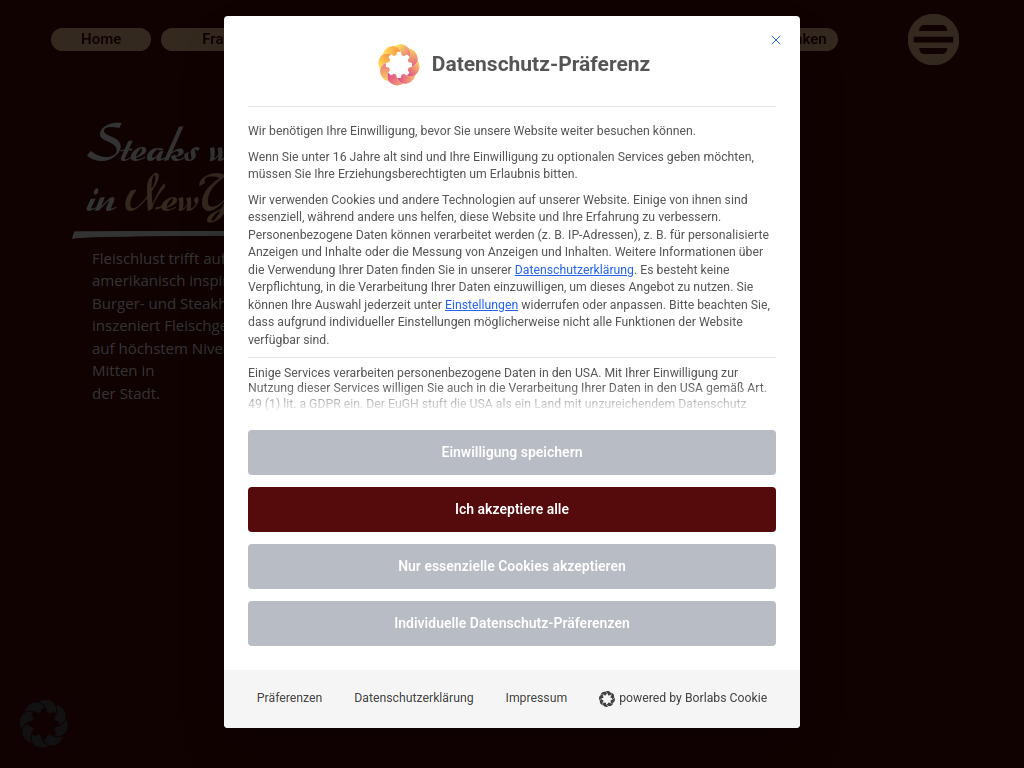 Website von Einstein Brauerei Betriebs GmbH in Wien