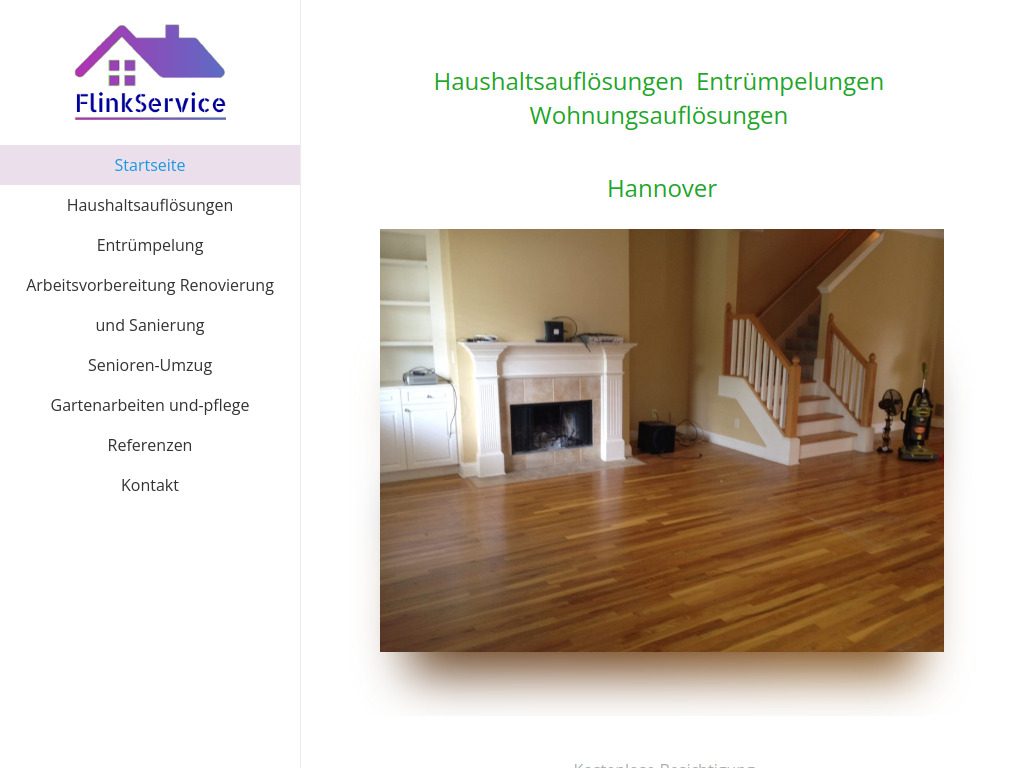 Website von Flinkservice in Hannover