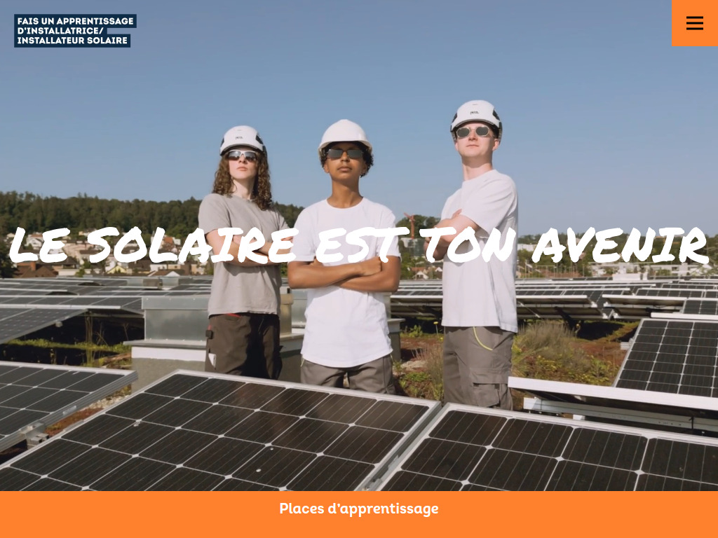 Website von Swissolar – Schweizerischer Fachverband für Sonnenenergie in Zürich