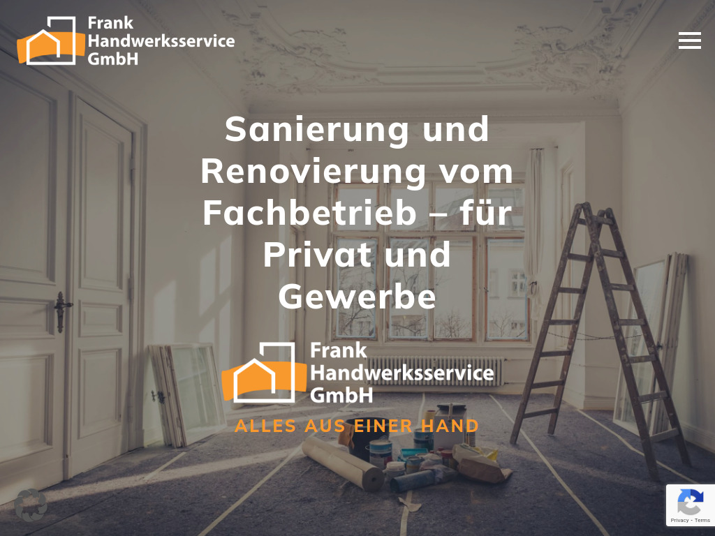 Website von Frank Handwerksservice GmbH in Neuss