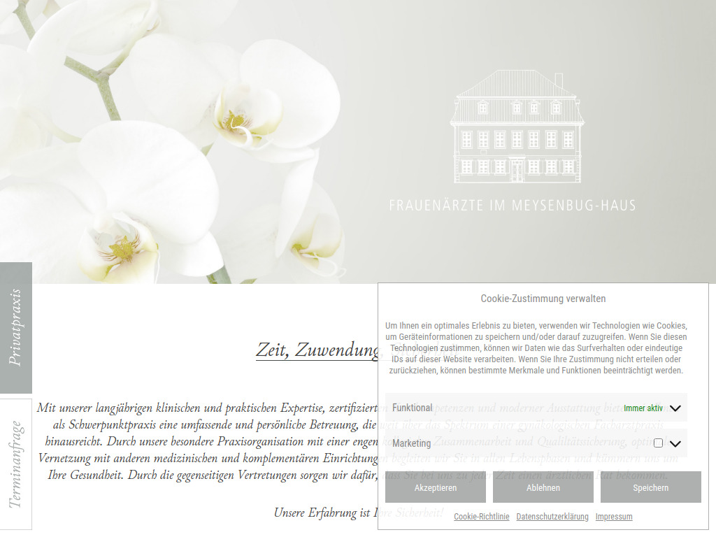 Website von Frauenärzte im Meysenbughaus in Bayreuth