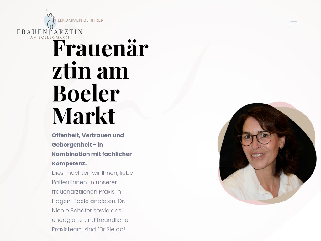 Website von Dr. Nicole Schäfer in Hagen
