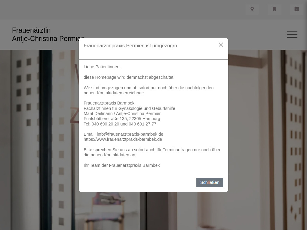 Website von Antje-Christina Permien in Hamburg